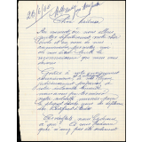 Lettre de remerciement des élèves