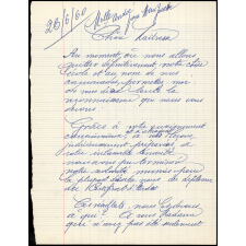 Lettre de remerciement des élèves