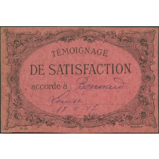 Témoignage de satisfaction accordé à Bonnard Louise 18-5-17