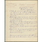 Cahier mensuel