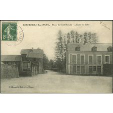 Manneville-La-Goupil : Route de Saint-Romain - L'Ecole des Filles