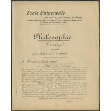 Philosophie : le désir et la volonté : corrigé