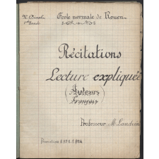 Cahier de Lecture expliquée et Récitations
