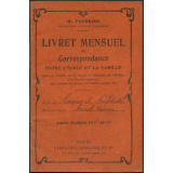 Livret mensuel de Correspondance entre l'école et la famille - Année scolaire 1918-1919