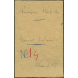 Carnet scolaire. Lycée Jeanne d'Arc, Rouen. Année scolaire 1947-48
