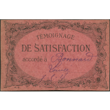Témoignage de satisfaction accordé à Bonnard Louise 7-5-17