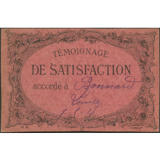 Témoignage de satisfaction accordé à Bonnard Louise 7-5-17