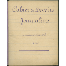 Cahier de devoirs journaliers
