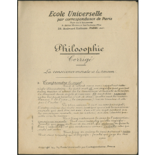 Philosophie : la conscience morale et la raison : corrigé