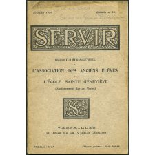 Servir : bulletin trimestriel de l'association des anciens élèves de l'Ecole Sainte Geneviève