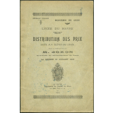 Lycée du Havre : distribution des prix faite aux élèves du lycée : Académie de Caen