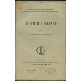 Cours d'instruction religieuse : Histoire Sainte