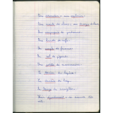 Cahier de vocabulaire