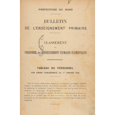 Bulletin de l'Enseignement primaire, Académie de Lille