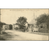 Beuzeville-la-Grenier : Entrée de la Mairie - Cour de l'Ecole