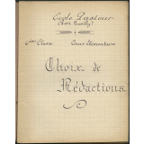 Choix de Rédactions. École Pasteur. Cours Élémentaire 2ème Année