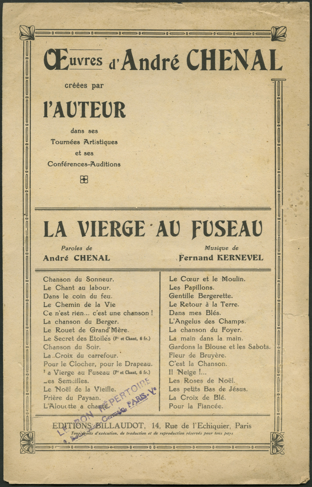 La Vierge au fuseau