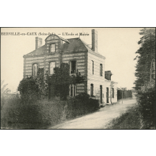 Berville-en-Caux : L'Ecole et Mairie