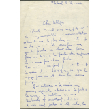 La grande pêche - Réalisation d'un numéro de la Bibliothèque de Travail par la classe de fin d'études de l'école Jules Ferry à Fécamp - Lettre d'envoi accompagnant le journal scolaire Freinet 2016.12.15.6