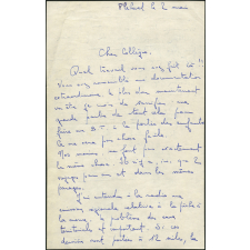 La grande pêche - Réalisation d'un numéro de la Bibliothèque de Travail par la classe de fin d'études de l'école Jules Ferry à Fécamp - Lettre d'envoi accompagnant le journal scolaire Freinet 2016.12.15.6