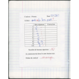 Cahier de contrôles des connaissances