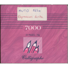 Cahier d'expression écrite