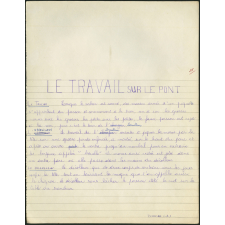 La grande pêche - Réalisation d'un numéro de la Bibliothèque de Travail par la classe de fin d'études de l'école Jules Ferry à Fécamp - Le travail sur le pont