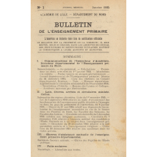 Bulletin de l'Enseignement primaire, Académie de Lille