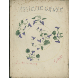 Assiette ornée