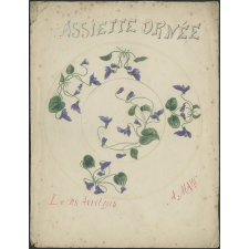 Assiette ornée