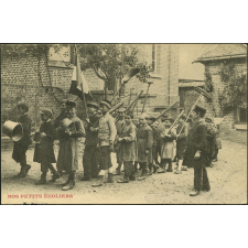 Nos petits écoliers. Simulacre de bataillon scolaire