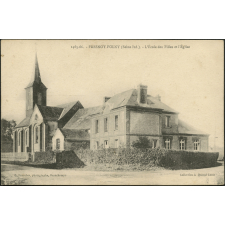 Fresnoy-Folny : L'Ecole des Filles et l'Eglise