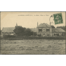 St-Antoine-la-Forêt : La Maison d'Ecole et l'Eglise