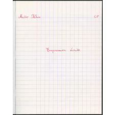 Cahier d'expression écrite