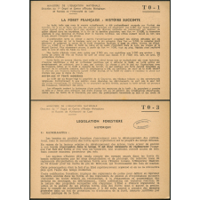 Fiches de documentation rurale - Cote T : Histoire et géographie