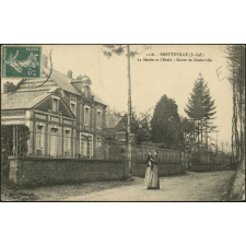 Bretteville : La Mairie et l'Ecole - Route de Goderville