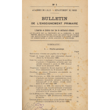 Bulletin de l'Enseignement primaire, Académie de Lille