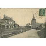 Sommery : L'Eglise et Mairie - Ecole - Tour du Clocher du XIIIe siècle