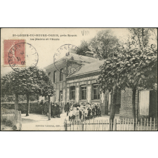 St-Léger-du-Bourg-Denis, près Rouen : La Mairie et l'Ecole