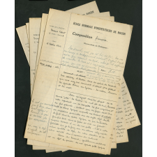 Compositions françaises. École normale d'instituteurs de Rouen. 3e année. Année scolaire 1940-1941