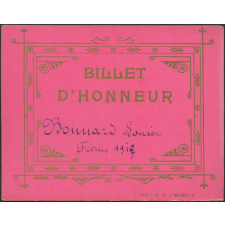 Billet d'honneur Bonnard Louise février 1917