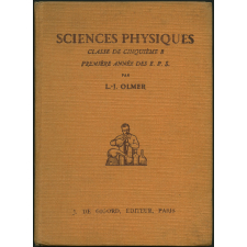 Sciences physiques : classe de cinquième B et première année des écoles primaires supérieures