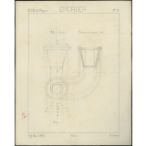 Feuille de croquis coté. Ecole Primaire Supérieure de Rouen. Année scolaire 1924-1925