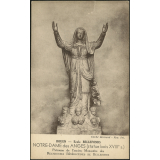 Rouen, Ecole Bellefonds : Notre-Dame des Anges (statue bois XVIIIe s.), Patronne de l'ancien Monastère des Religieuses Bénédictines de Bellefonds