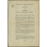 Agrégation des Sciences Mathématiques. Session de 1923 : problème de calcul différentiel et intégral