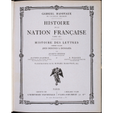 Histoire de la nation française. Tome XII: histoire des lettres. Premier volume: (des origines à Ronsard)