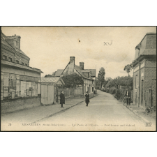 Mesnières : La Poste et l'Ecole - Post-house and School