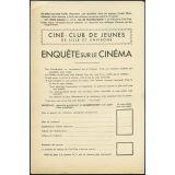 Ciné-Club de jeunes de Lille et environs : enquête sur le cinéma
