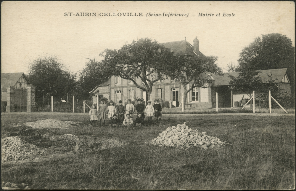 St-Aubin-Celloville : Mairie et Ecole