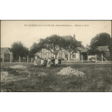 St-Aubin-Celloville : Mairie et Ecole
